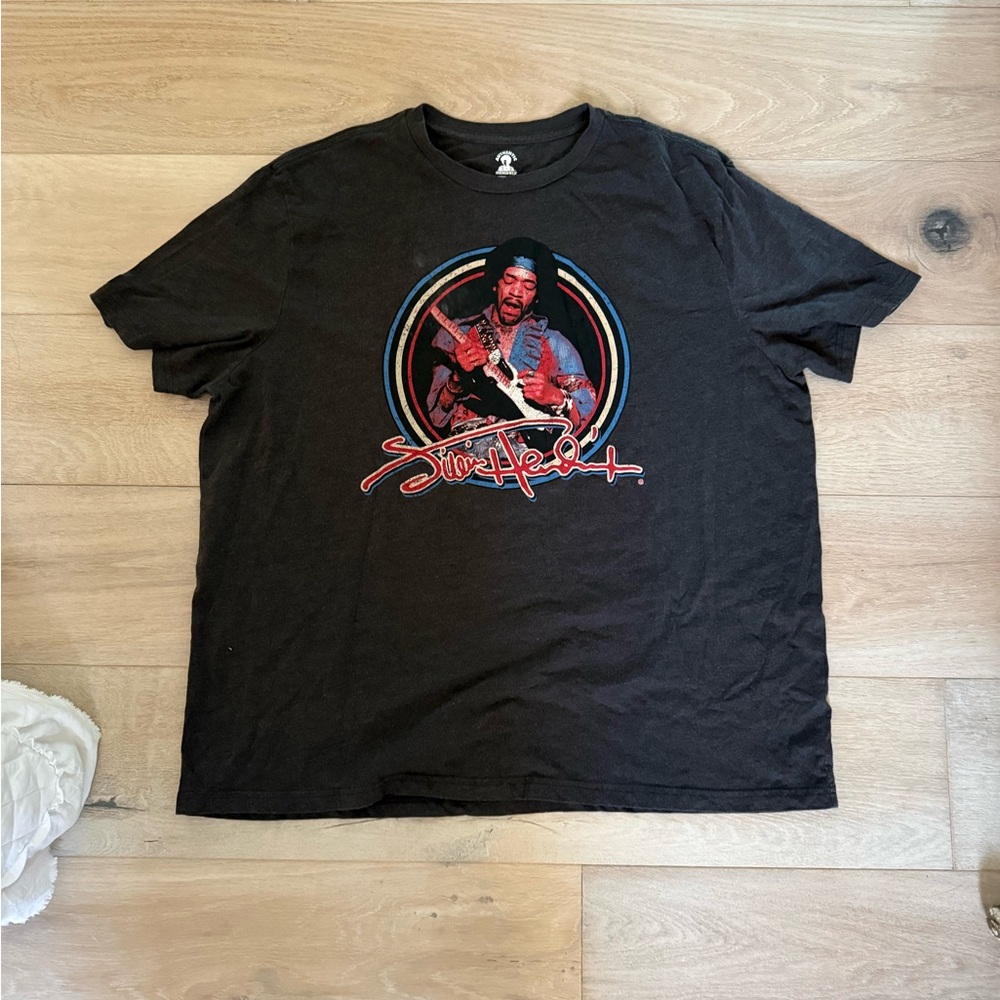 Jimi Hendrix oversized graphic tee 1969 Tour Charcoal Gray Authentic /Size XXL